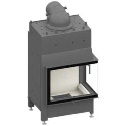 Kamineinsatz SCHMID Ekko W R 67(45)51 S Drehtür 14,9 KW (steglos)