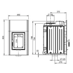 Heizeinsatz Leda Diamant H20 10 KW 8 Heizeinsatz Leda Diamant H20 10 KW -Brunner Geschaft DIAMANT H20 etchn 1600x1600