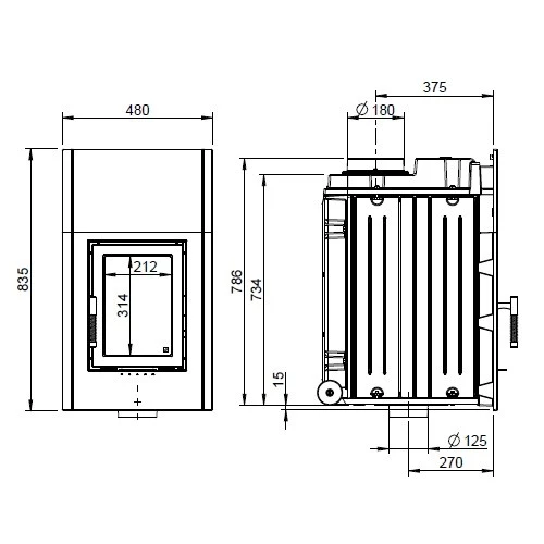 Heizeinsatz Leda Diamant H20 10 KW 5 Heizeinsatz Leda Diamant H20 10 KW – Bild 3