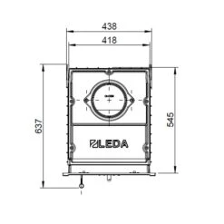 Heizeinsatz Leda Diamant H20 10 KW 9 Heizeinsatz Leda Diamant H20 10 KW -Brunner Geschaft DIAMANT H20 techn 2 1600x1600