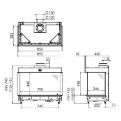 Gaskamin DRU Lugo 80/3 RCH -Brunner Geschaft DRU Lugo 80 3 Tech 1600x1600