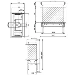 Gaskamin Leda ENCANTO 83 PS -Brunner Geschaft ENCANTO 83 PS tehn 1600x1600
