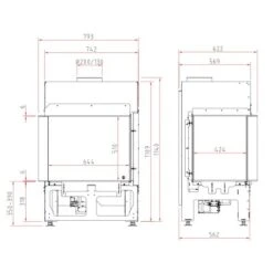 Gaskamin Schmid Ekko G L 67 -Brunner Geschaft Ekko G L 67 masse 1600x1600