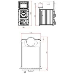 Heizeinsatz Olsberg JU 11 Soufflé 11 KW -Brunner Geschaft Heizeinsatz Olsberg JU 11 Souffle Masszeichnungen 1600x1600
