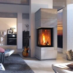 Kaminbausatz Camina S9 Maxi 7 KW Speicheranlage -Brunner Geschaft Kaminbausatz CAMINA S9 Maxi Speicherbeton Ambient 1600x1600