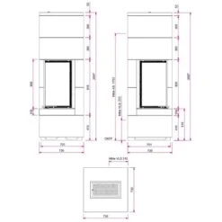 Kaminbausatz Camina S9 Maxi 7 KW Speicheranlage -Brunner Geschaft Kaminbausatz CAMINA S9 Maxi Tehnical Speicherbeton und Designbeton 1600x1600