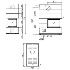 Kaminbausatz SPARTHERM SIM Arte U-70h 11,4 KW Schiebetür -Brunner Geschaft Kaminbausatz Spartherm SIM Arte U 70h 1 3 masse 1600x1600