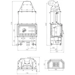 Kamineinsatz Haas Und Sohn AQUA 17 KW Wasserführend 5 Kamineinsatz Haas Und Sohn AQUA 17 KW Wasserführend -Brunner Geschaft Kamineinsatz AQUA skitze 1600x1600
