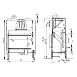 Kamineinsatz Austroflamm 75x39K II 2.0 | 10kW, Drehtür, Durchsicht -Brunner Geschaft Kamineinsatz Austroflamm 75x39K II 2 0 teh 1600x1600