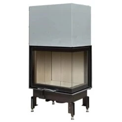 Kamineinsatz Austroflamm Eckkamin 69x49x57S 2.0 | 12 KW, Schiebetür