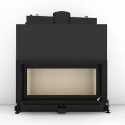 Kamineinsatz Brunner Architekturkamin 45/101 Schiebetür Wasserführend 14 KW