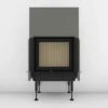 Kamineinsatz Brunner BKH 5.0 Flach 42-50 Schiebetür 8 KW -Brunner Geschaft Kamineinsatz Brunner BKH 5 0 Flach 42 50 ST Blendrahmen und Gusskuppel Front 1600x1600