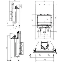 Kamineinsatz Fram 1/68 | 10 KW -Brunner Geschaft Kamineinsatz Fram 1 68 techn 1600x1600
