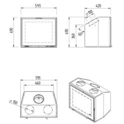 Kamineinsatz M-Design Interra 60 | 9 KW -Brunner Geschaft Kamineinsatz M Design Interra 60 teh 1600x1600