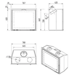 Kamineinsatz M-Design Interra 78 | 12 KW -Brunner Geschaft Kamineinsatz M Design Interra 78 teh 1600x1600