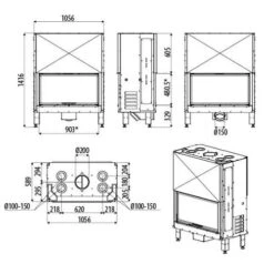 Kamineinsatz MCZ PLASMA B95 Wood 18,6 KW -Brunner Geschaft Kamineinsatz MCZ PLASMA B95 Wood teh 2023 1600x1600