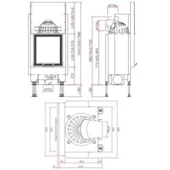 Kamineinsatz SCHMID Lina GT 45 H Schiebetür 5 KW -Brunner Geschaft Lina GT 45 h td 1600x1600