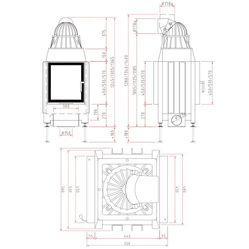 Kamineinsatz SCHMID Lina TV 45 S/s Dreh-/Drehtür Durchsicht 7 KW 4 Kamineinsatz SCHMID Lina TV 45 S/s Dreh-/Drehtür Durchsicht 7 KW – Bild 2