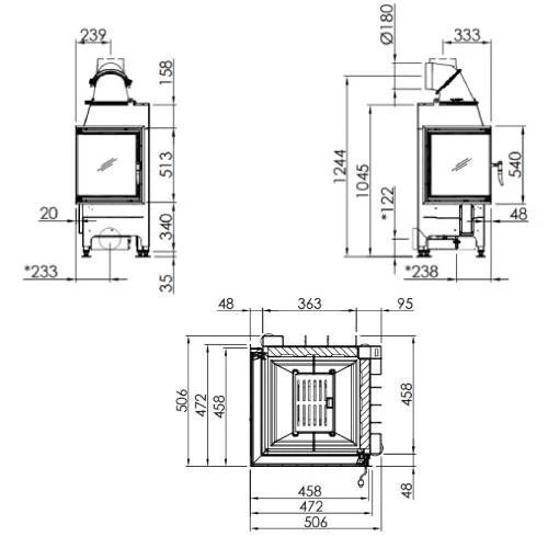 Kamineinsatz Spartherm Mini 2L/2R 7 KW Drehtür 6 Kamineinsatz Spartherm Mini 2L/2R 7 KW Drehtür – Bild 4