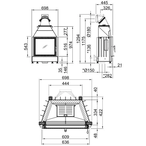 Kamineinsatz Spartherm Mini S 7 KW Drehtür 4 Kamineinsatz Spartherm Mini S 7 KW Drehtür – Bild 2