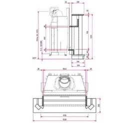 Kaminbausatz Camina N38 10 KW Naturstein-Anlage -Brunner Geschaft N38 2 tehnical 1600x1600