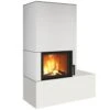 Kaminbausatz Neocube F12 4,8 KW -Brunner Geschaft Neocube F12 Arctic White Arctic White 1600x1600