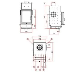 Heizeinsatz Olsberg Profi W 7 | 12 KW -Brunner Geschaft PROFI W 7 GL Front Profi K Kristall Front Profi K 1600x1600