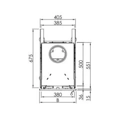 Heizeinsatz Spartherm Renova B-Air Für Frontblende 8,8 KW -Brunner Geschaft Renova B Air techn blende 2 1600x1600