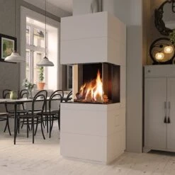 Gaskamin Camina S12 G Kurz -Brunner Geschaft S12 G Kurz mit 2 Unterbauteil H 310 mm 1600x1600