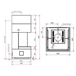 Gaskamin Camina S12 G Kurz -Brunner Geschaft S12 G Kurz techn 2 1600x1600