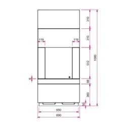 Gaskamin Camina S12 G Kurz -Brunner Geschaft S12 G Kurz techn 1600x1600