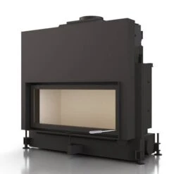 Kamineinsatz Brunner Architekturkamin 38/86 Schiebetür Flach 10 KW