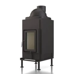 Heizeinsatz Brunner HKD 2.6 K Drehtür Flachglas 7 KW -Brunner Geschaft SET208517 Right 1600x1600