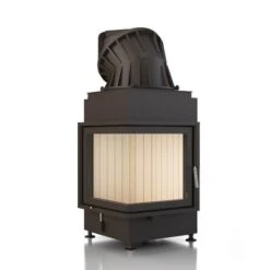 Kamineinsatz Brunner Eck 42/42/42 Drehtür 8 KW