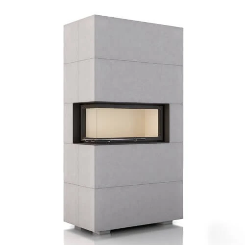 Kaminbausatz Brunner BSK 07, Eckkamin 10 KW Hoch, Schiebetür -Brunner Geschaft SET211200