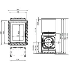 Heizeinsatz Leda Turma H80 HL 8/10/12 KW -Brunner Geschaft TURMA H80 H85 HL 1600x1600