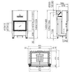 Kamineinsatz Spartherm Varia 1Vh 11 KW Schiebetür 9 Kamineinsatz Spartherm Varia 1Vh 11 KW Schiebetür -Brunner Geschaft Varia 1Vh tehnical 1600x1600