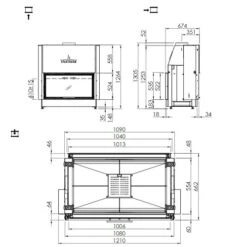Kamineinsatz Spartherm Varia B-FDh 11 KW Schiebe-/Schiebetür -Brunner Geschaft Varia B FDh 1600x1600