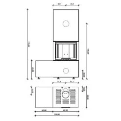 Kaminbausatz Neocube P13 5,7 KW -Brunner Geschaft p13 1600x1600