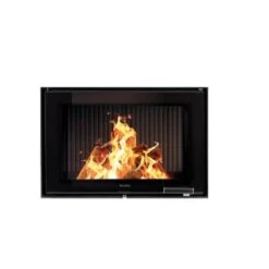 Kamineinsatz Leda Fina Plus 10 KW -Brunner Geschaft schwarz lackiert 1600x1600 1